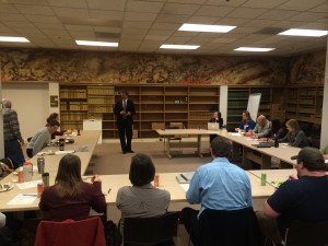 Senator Kevin Ranker addresses MRC leaders and thanks them for all of their great work.